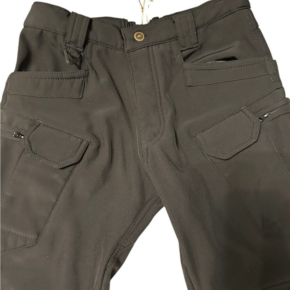 Mountain Hardwear Women’s Softshell Pants Small Black Fleece Lined - Picture 3 of 8